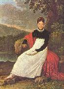 unknow artist, Queen Caroline (Bonaparte) of Naples in the tradiontal costume of a Neapolitean farmer.